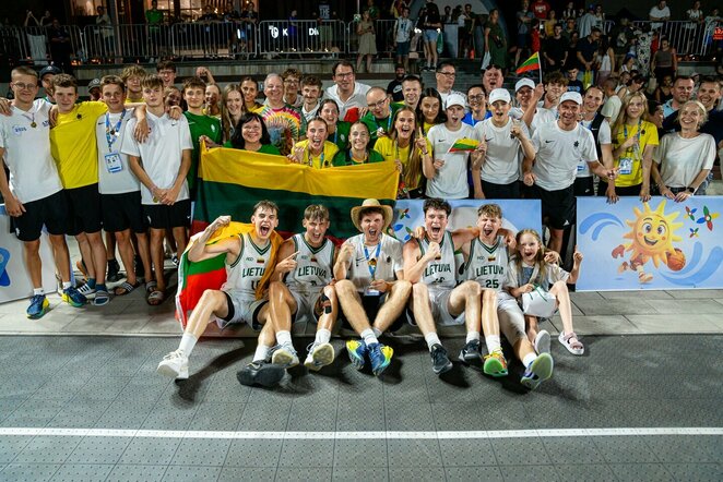  Lietuvos 3x3 krepšinio vaikinų rinktinė | Roko Snarskio nuotr.