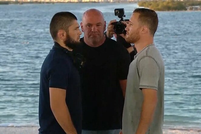 Chabibas Nurmagomedovas ir Justinas Gaethje | Youtube.com nuotr.