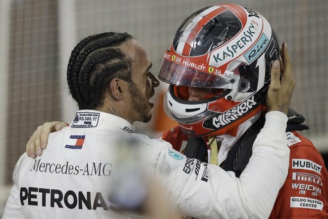 Lewisas Hamiltonas ir Charlesas Leclercas | Scanpix nuotr.