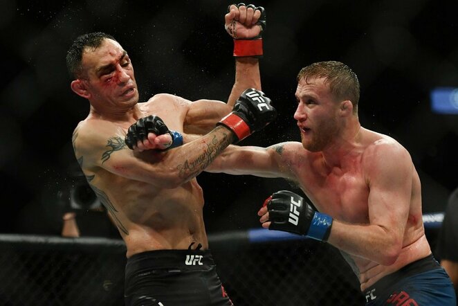 Tony Fergusonas ir Justinas Gaethje | Scanpix nuotr.