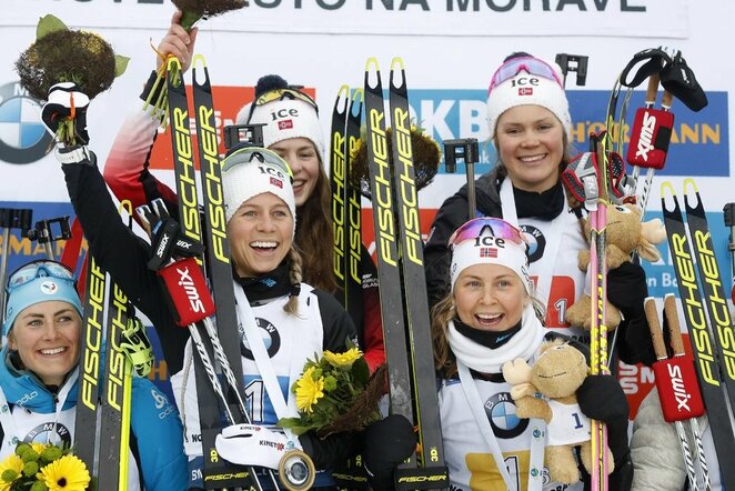 Karoline Offigstad Knotten, Ida Lien, Ingrid Landmark Tandrevold ir Tiril Eckhoff | Scanpix nuotr.