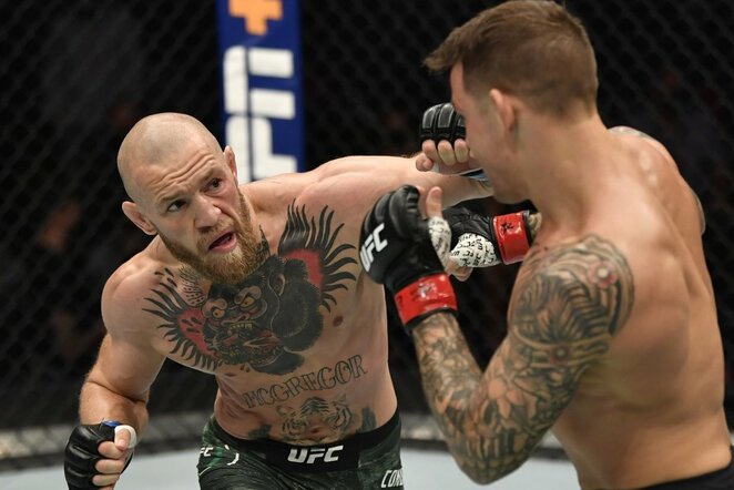 Conoras McGregoras ir Dustinas Poirier | Organizatorių nuotr.