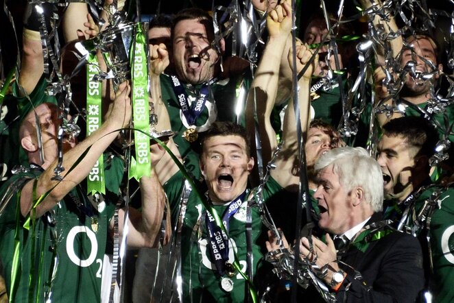 Airijos rinktinė tapo „Šešių nacijų" taurės laimėtoja | AFP/Scanpix nuotr.
