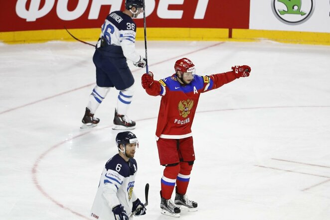 Rusija - Suomija rungtynių akimirka | Scanpix nuotr.
