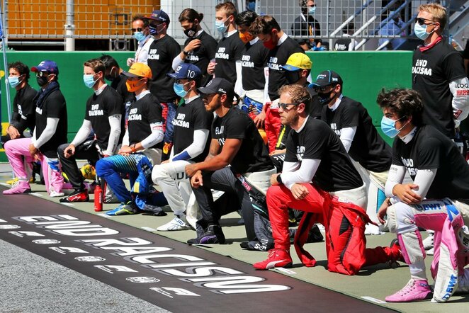 „Formulės 1“ pilotai prieš startą | Scanpix nuotr.