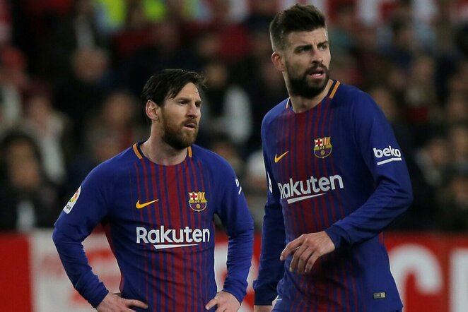 Lionelis Messi ir Gerardas Pique | Scanpix nuotr.