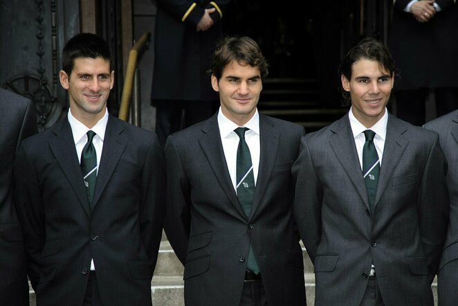 Novakas Djokovičius, Rogeris Federeris, Rafaelis Nadalis | Scanpix nuotr.