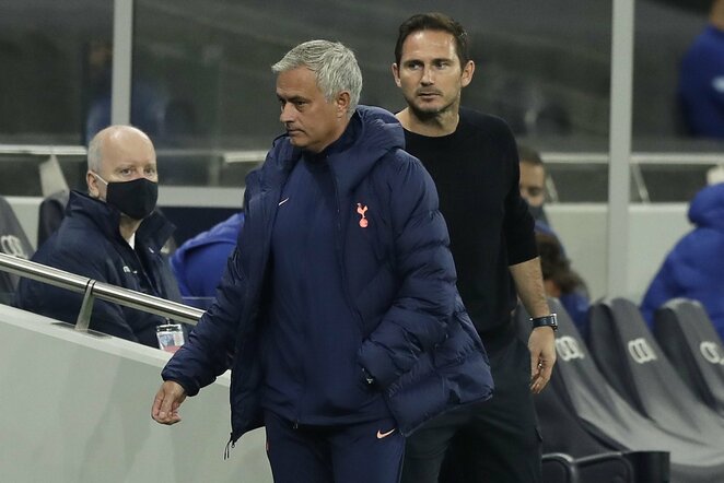 Jose Mourinho ir Frankas Lampardas | Scanpix nuotr.