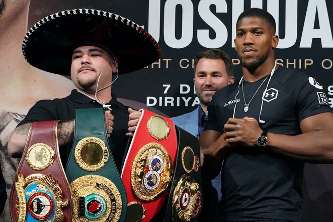 Andy Ruizas ir Anthony Joshua | Scanpix nuotr.