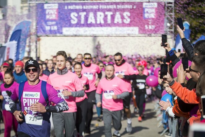 „Pink Run su BENU“ bėgimas | Roko Lukoševičiaus nuotr.