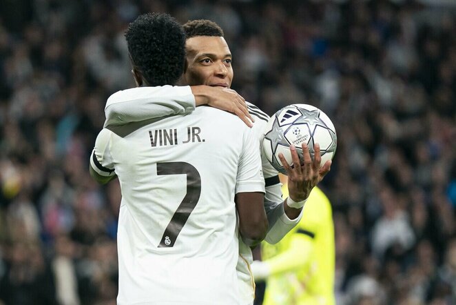 Kylianas Mbappe ir Vinicius Junioras | Scanpix nuotr.