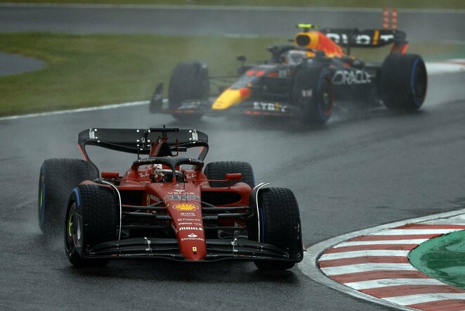 Charlesas Leclercas ir Sergio Perezas | Scanpix nuotr.
