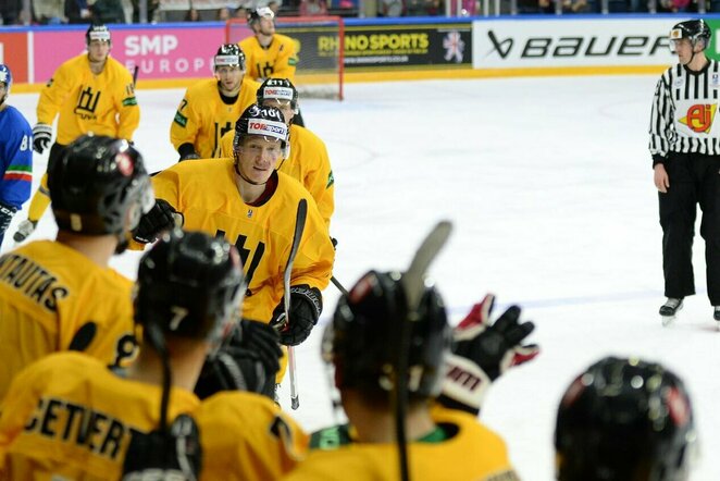 Lietuva – Didžioji Britanija rungtynių akimirka | IIHF nuotr.