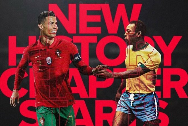 Cristiano Ronaldo ir Pele | Instagram.com nuotr
