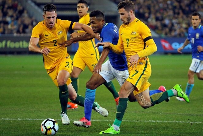 Australijos – Brazilijos rungtynių akimirka | Scanpix nuotr.