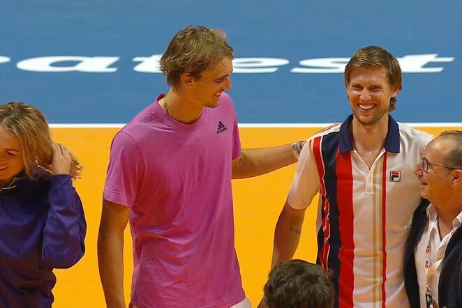 Alexanderis Zverevas ir Andreasas Seppi | „Stop“ kadras