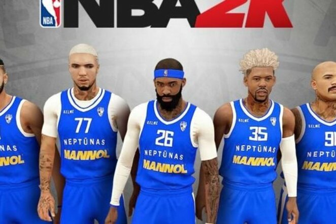 „Neptūnas“ NBA 2k žaidime | Organizatorių nuotr.