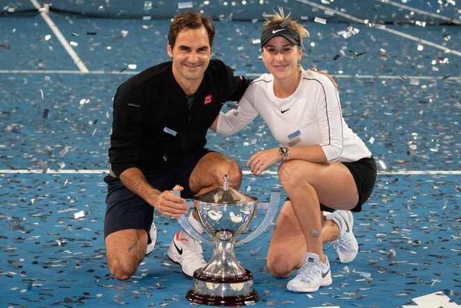 Rogeris Federeris ir Belinda Benčič | Scanpix nuotr.
