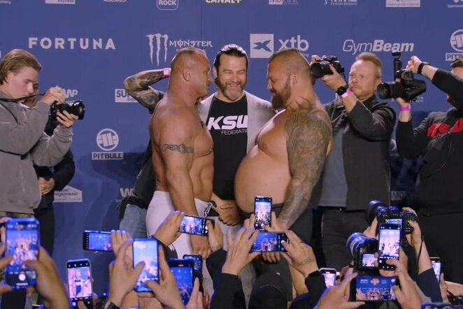 Mariuszas Pudzianowskis ir Eddie Hallas | „Stop“ kadras