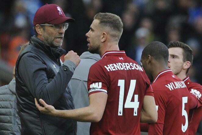 „Liverpool“ – „Manchester City“ rungtynių akimirka | Scanpix nuotr.
