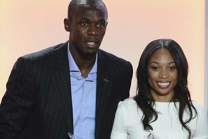 Usainas Boltas ir Allyson Felix | Scanpix nuotr.