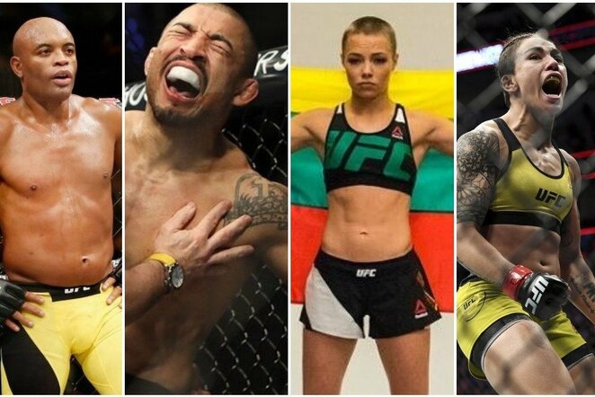 Andersonas Silva, Jose Aldo, Rose Namajunas, Jessica Andrade | Scanpix nuotr.