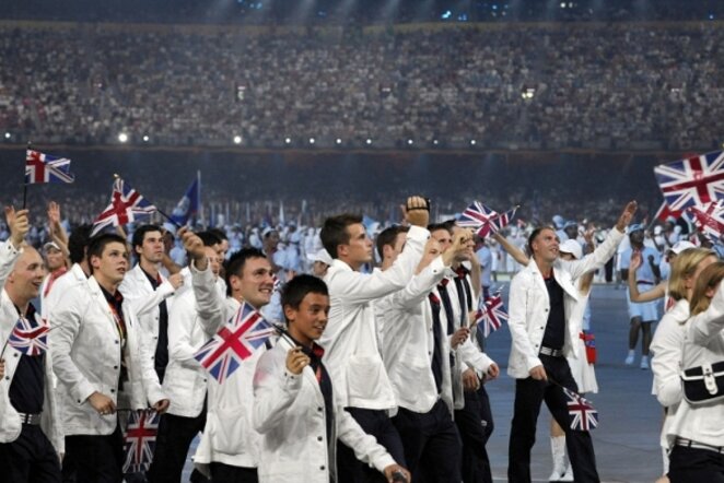 Didžiosios Britanijos delegacija Pekino olimpinėse žaidynėse | AFP/Scanpix nuotr.