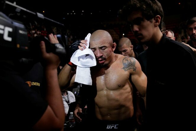 Jose Aldo ir Maxo Holloway dvikova | Scanpix nuotr.