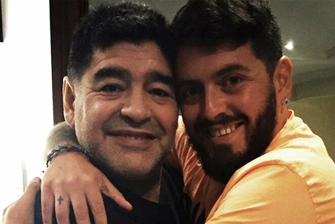 Diego Maradona su sūnumi | Instagram.com nuotr