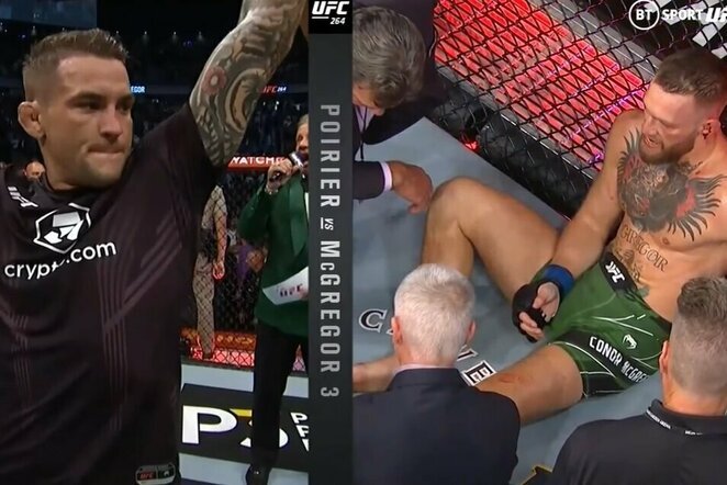 Dustinas Poirier ir Conoras McGregoras | Youtube.com nuotr.