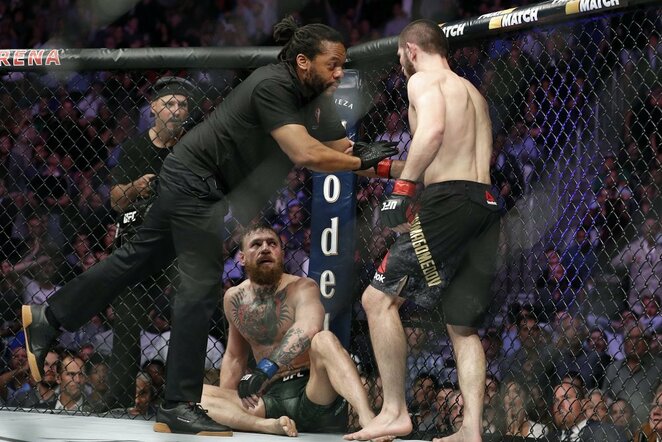 Conoras McGregoras prieš Chabibą Nurmagomedovą | Scanpix nuotr.