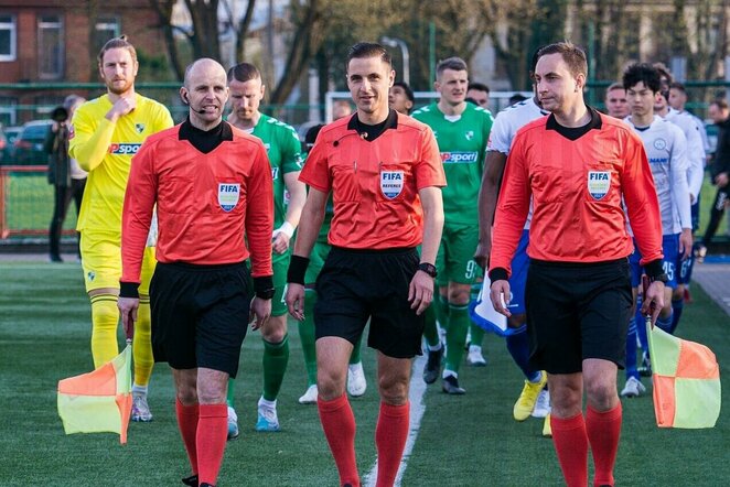 Iš kairės: D.Sužiedėlis, D.Rumšas, A.Radiuš | LFF nuotr.