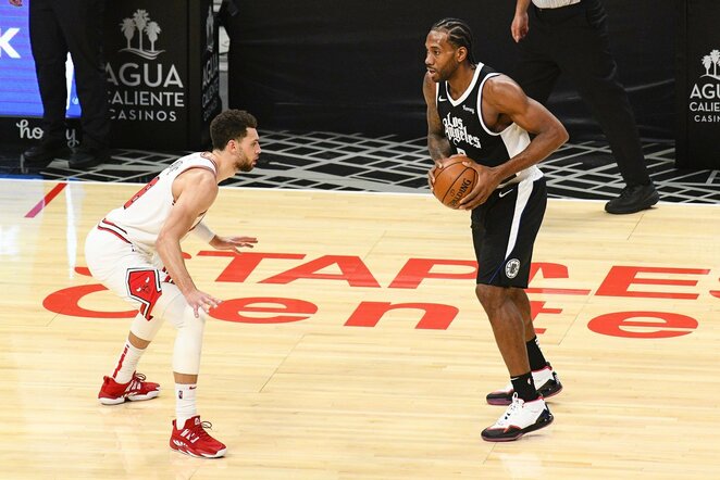 Zachas LaVine'as ir Kawhi Leonardas | Scanpix nuotr.