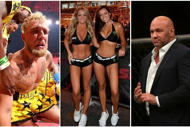 Jake'as Paulas, UFC narvo merginos ir Dana White'as | Scanpix nuotr.