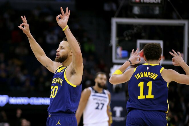 Curry ir Thompsonas | Scanpix nuotr.