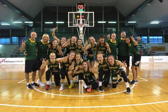 Lietuvos aštuoniolikmečių merginų krepšinio rinktinė | M.Candelaresi  nuotr.