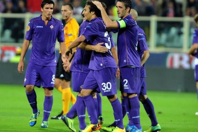 „Fiorentina“ džiaugiasi įvarčiu | LaPresse/Scanpix nuotr.