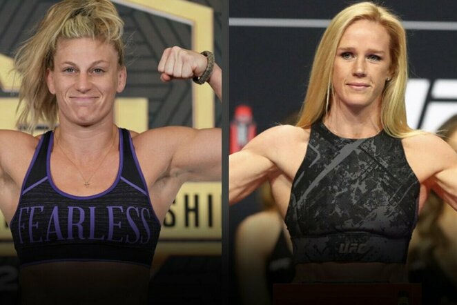 Kayla Harrison ir Holly Holm | Organizatorių nuotr.