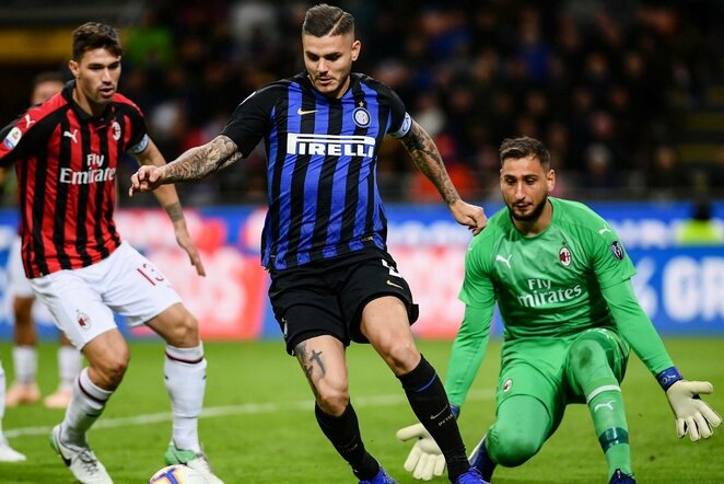 „Inter“ – „AC Milan“ rungtynių akimirka  | Scanpix nuotr.