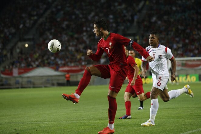 Cristiano Ronaldo rungtynėse su Panama | Reuters/Scanpix nuotr.