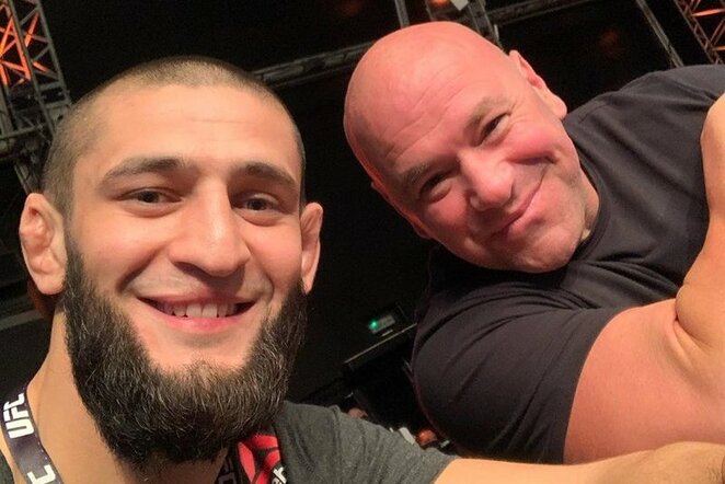 Chamzatas Čimajevas ir Dana White'as | Instagram.com nuotr