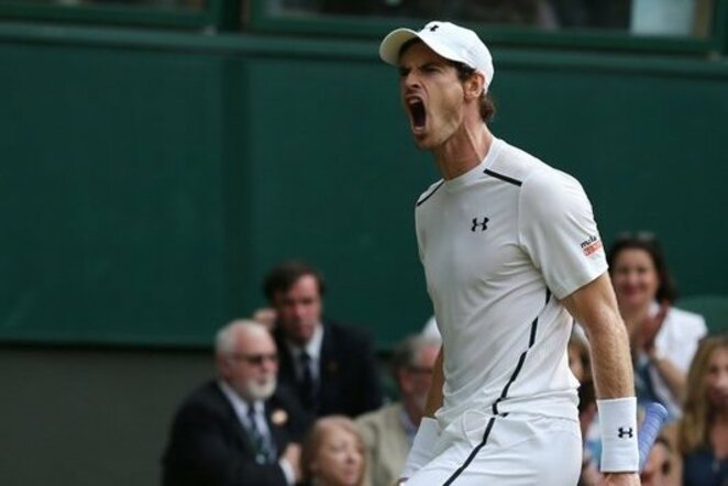 Andy Murray'aus ir Jo-Wilfriedo Tsongos dvikova | Scanpix nuotr.