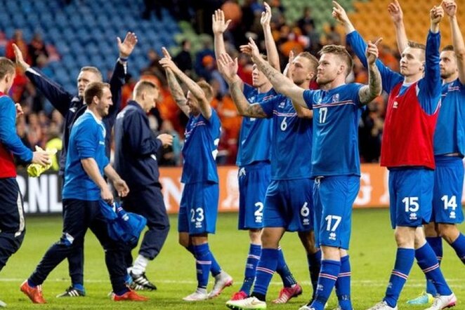 Islandijos futbolininkai prasibrovė į Europos čempionatą | AFP/Scanpix nuotr.