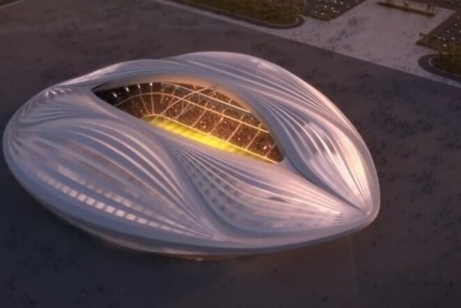 Būsimas „Al-Wakrah“ stadionas iškart sulaukė pašaipų | youtube.com nuotr.