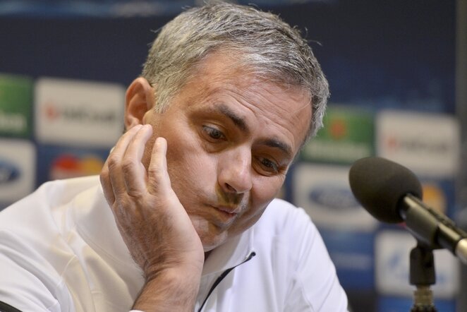 Jose Mourinho po vakarykščio pralaimėjimo | AP/Scanpix nuotr.