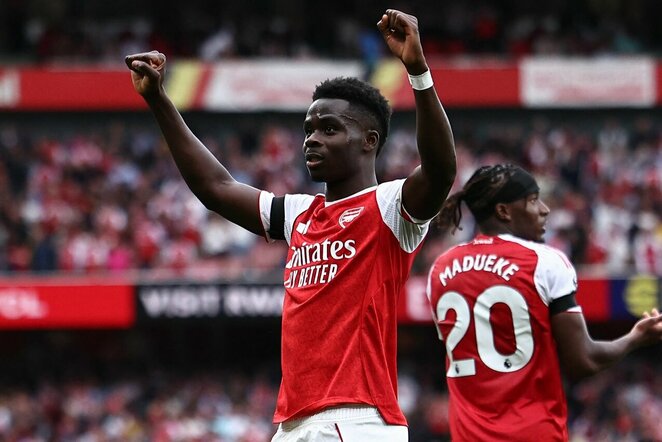 Bukayo Saka | Scanpix nuotr.