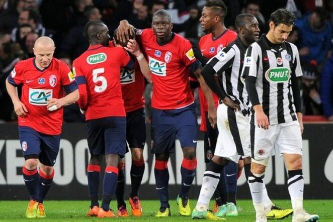 „Lille“ turėjo labia daug vargti, kad nugalėtų „Caen“ ekipą | AFP/Scanpix nuotr.