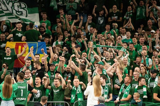 „Žalgiris“ – „Barcelona“ rungtynių akimirka | Teodoro Biliūno / BNS foto nuotr.