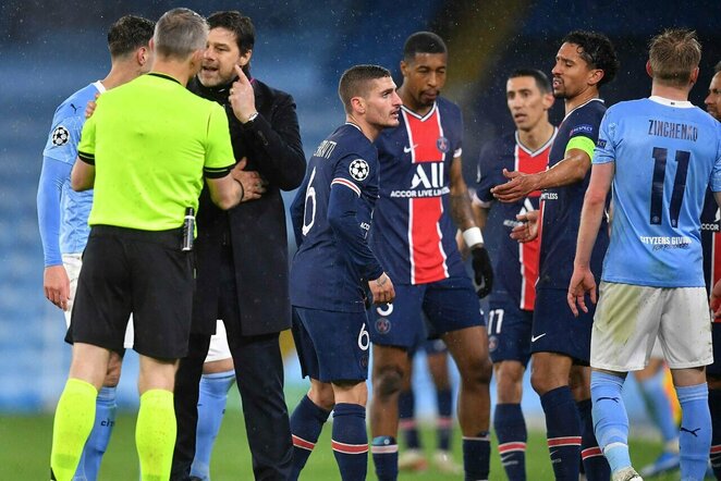 PSG – „Man City“ rungtynių akimirka | Scanpix nuotr.