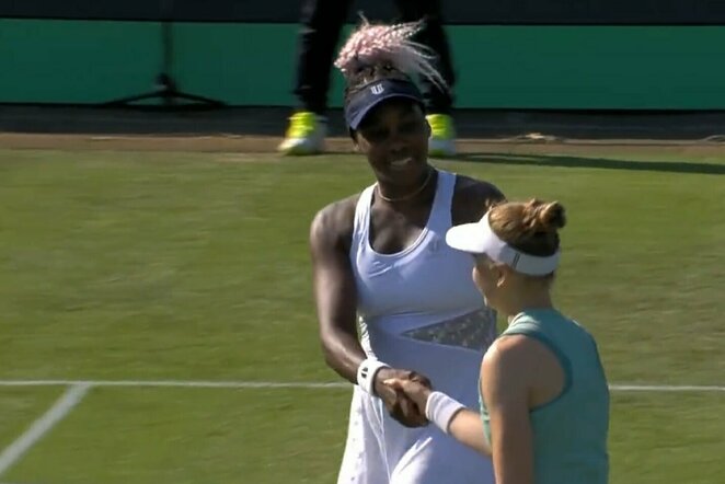 Venus Williams ir Celine Naef | „Stop“ kadras